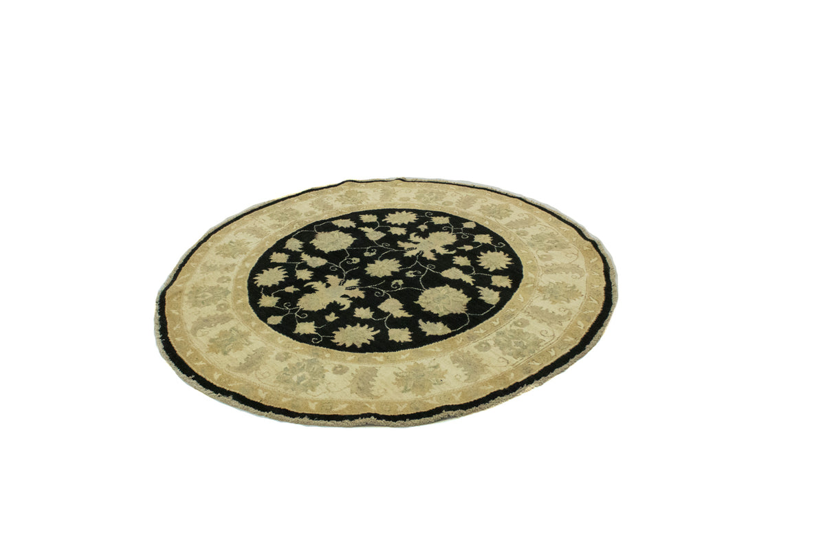 Tapis Ziegler ronde  - 151 x 149 cm - noir