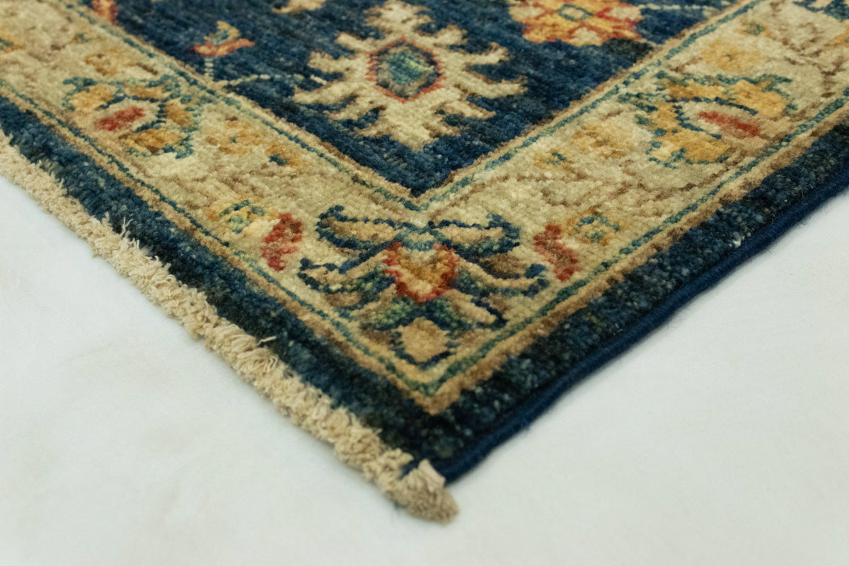 Tapis Ziegler - 84 x 62 cm - bleu foncé