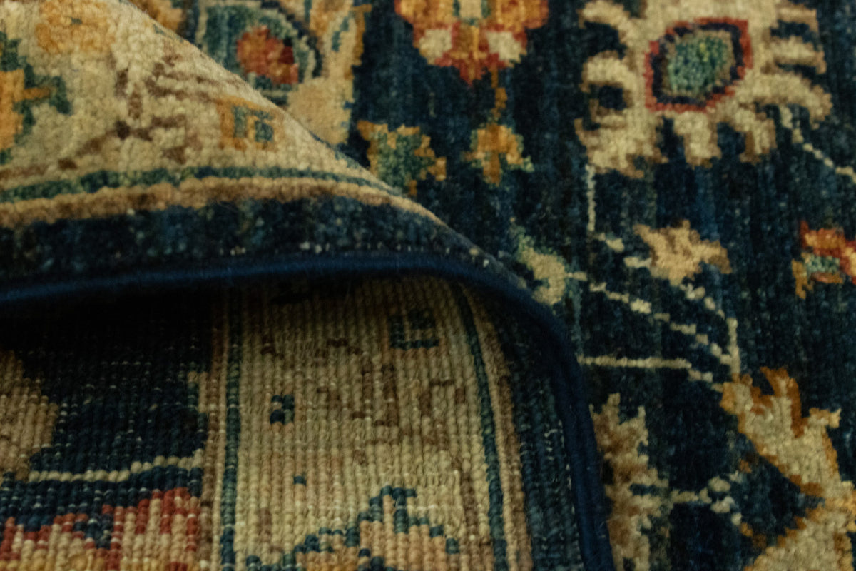 Tapis Ziegler - 84 x 62 cm - bleu foncé