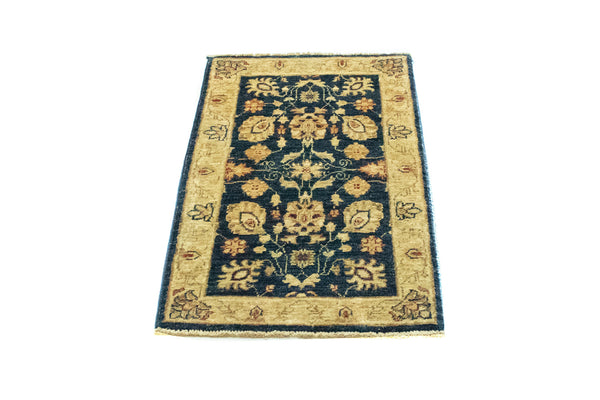 Tapis Ziegler - 98 x 52 cm - bleu foncé