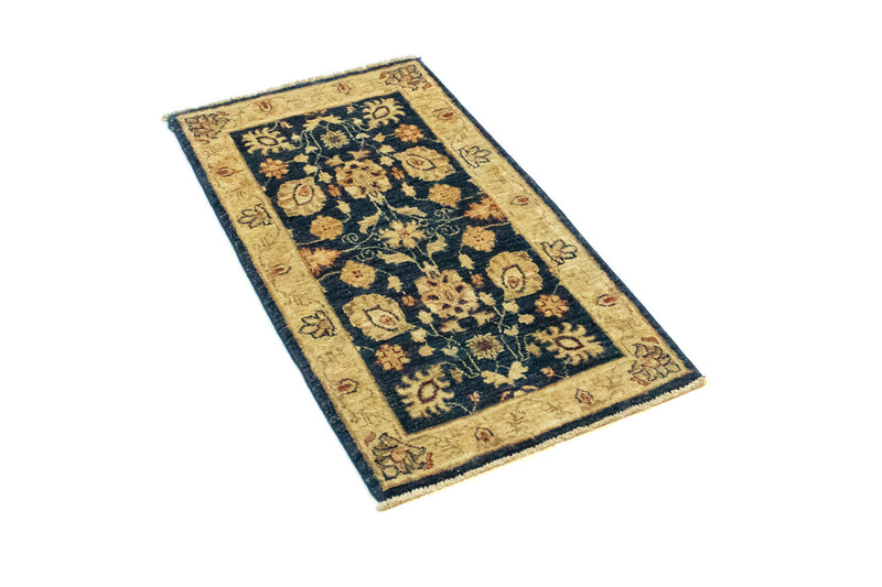 Tapis Ziegler - 98 x 52 cm - bleu foncé
