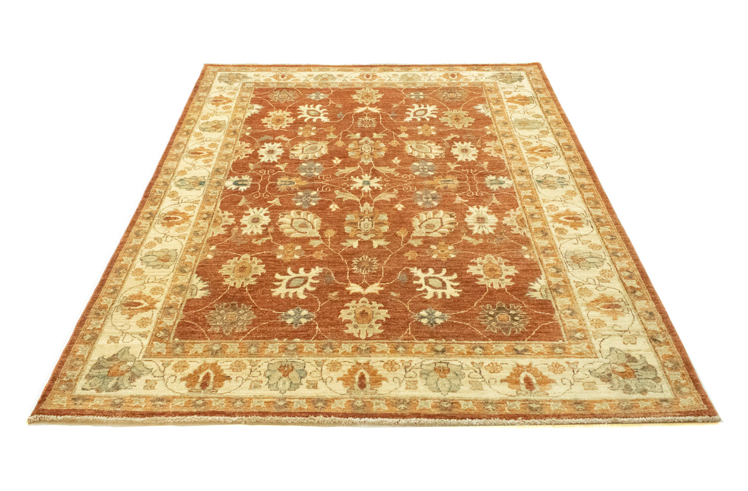 Tapis Ziegler - 198 x 152 cm - rouille