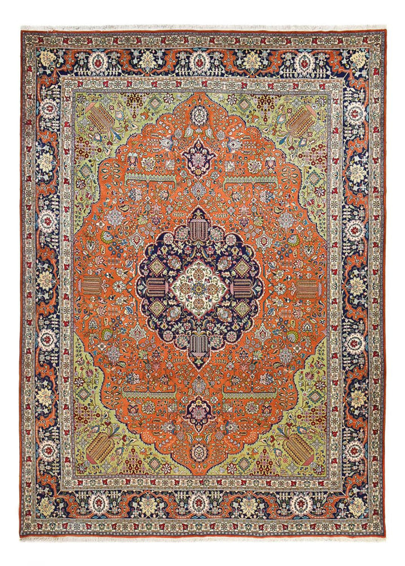 Tapis persan - Tabriz - Royal - 408 x 293 cm - orange