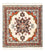 Tapis persan - Nomadic carré  - 105 x 100 cm - crème