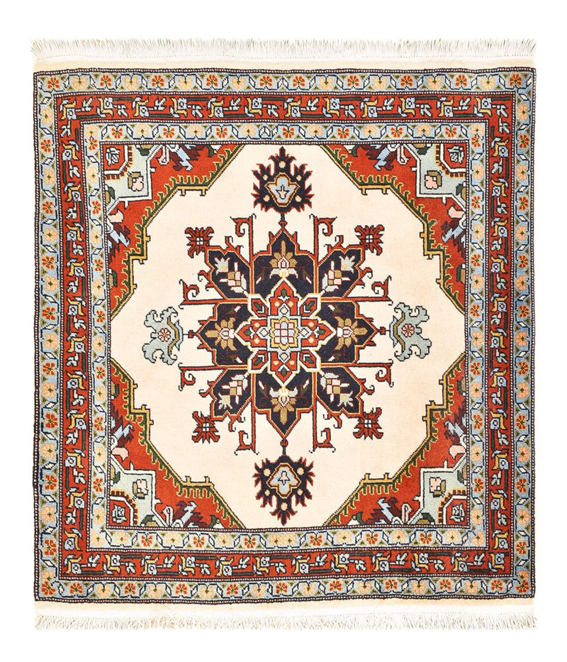 Tapis persan - Nomadic carré  - 105 x 100 cm - crème