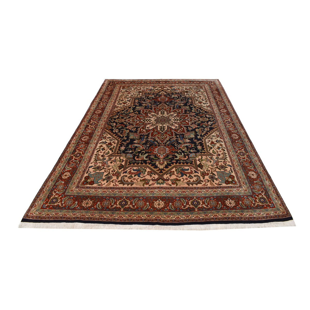 Tapis persan - Nomadic - 288 x 196 cm - bleu foncé