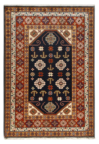 Tapis persan - Nomadic - 197 x 136 cm - bleu foncé