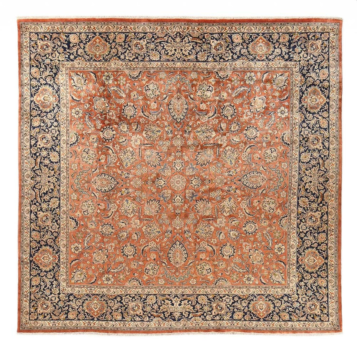 Tapis persan - Classique - Royal carré  - 381 x 381 cm - terracotta