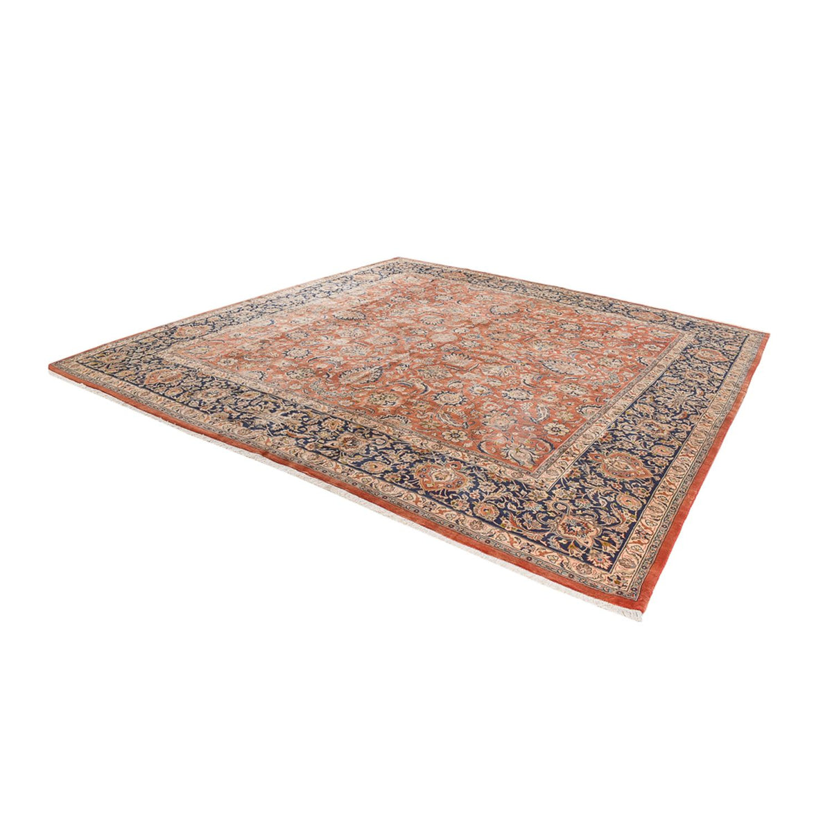 Tapis persan - Classique - Royal carré  - 381 x 381 cm - terracotta