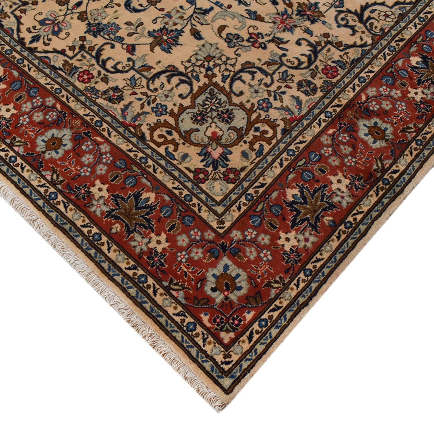 Tapis persan - Keshan - 296 x 201 cm - beige