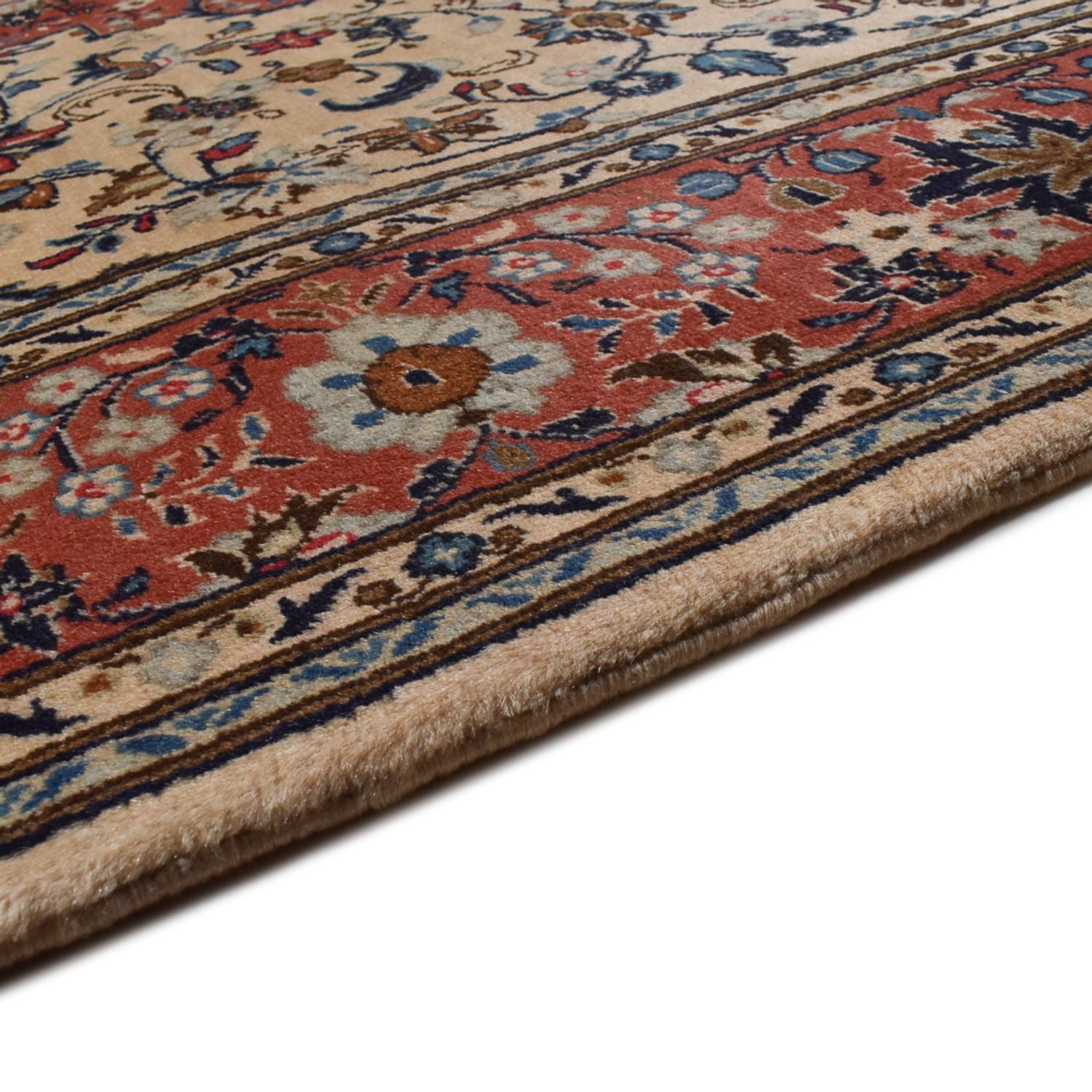 Tapis persan - Keshan - 296 x 201 cm - beige