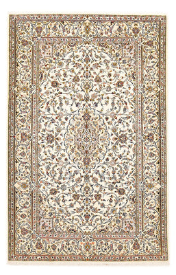 Tapis persan - Keshan - Royal - 208 x 135 cm - crème