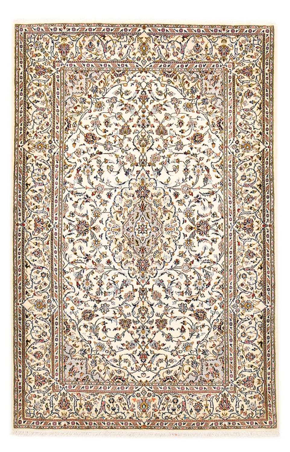 Tapis persan - Keshan - Royal - 208 x 135 cm - crème