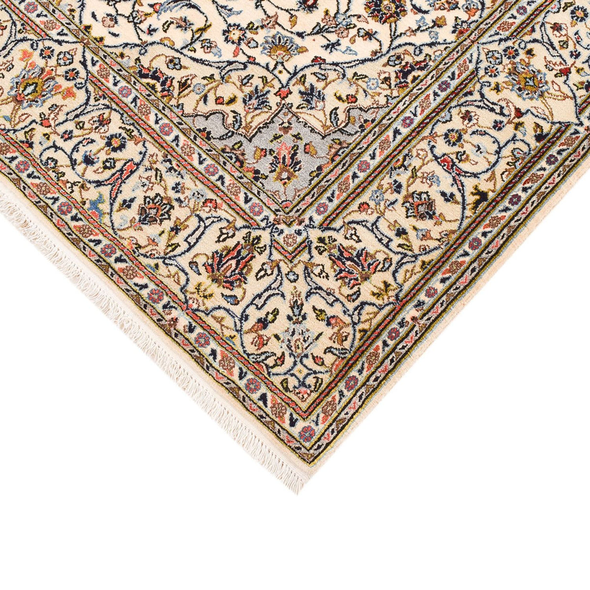 Tapis persan - Keshan - Royal - 208 x 135 cm - crème