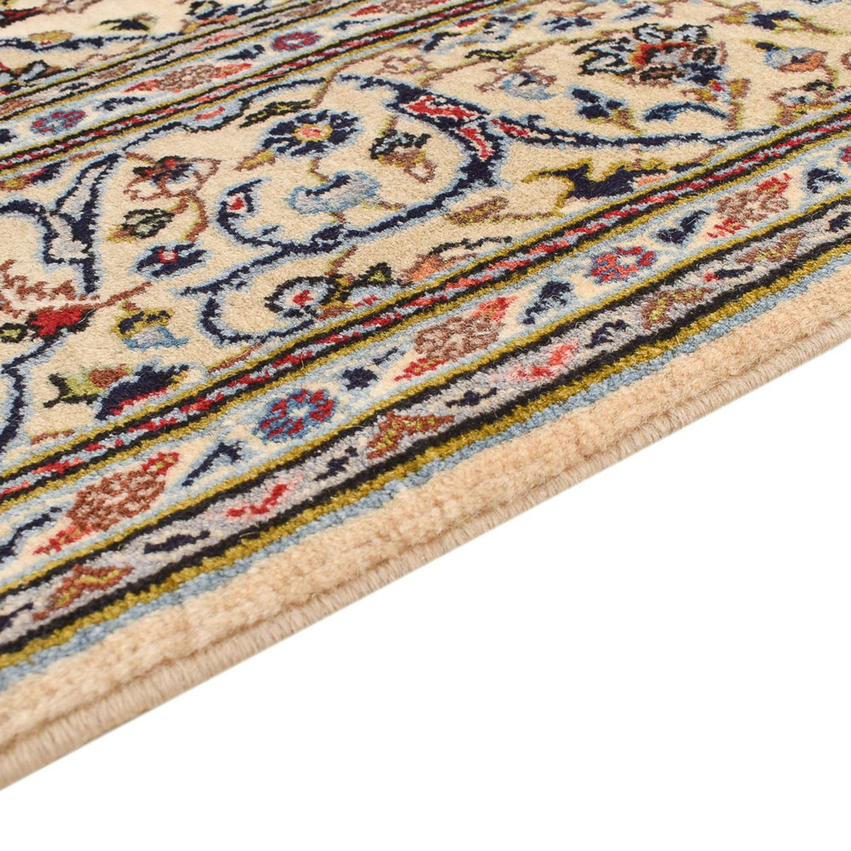 Tapis persan - Keshan - Royal - 208 x 135 cm - crème