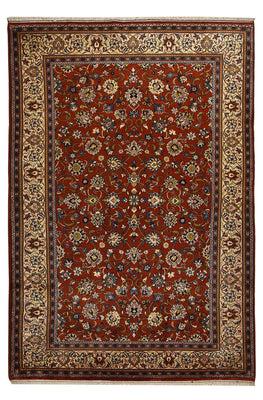 Tapis persan - Classique - 289 x 194 cm - rouge foncé