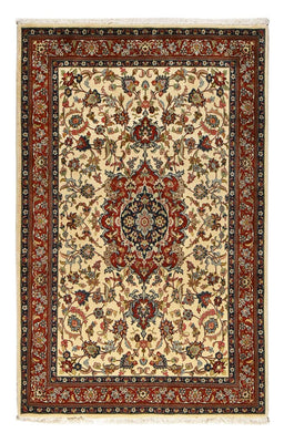 Tapis persan - Ghom - Royal - 202 x 131 cm - beige clair