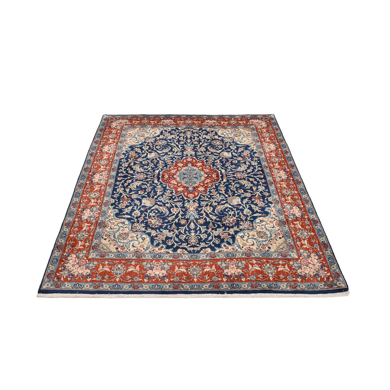 Tapis persan - Classique - 242 x 200 cm - bleu