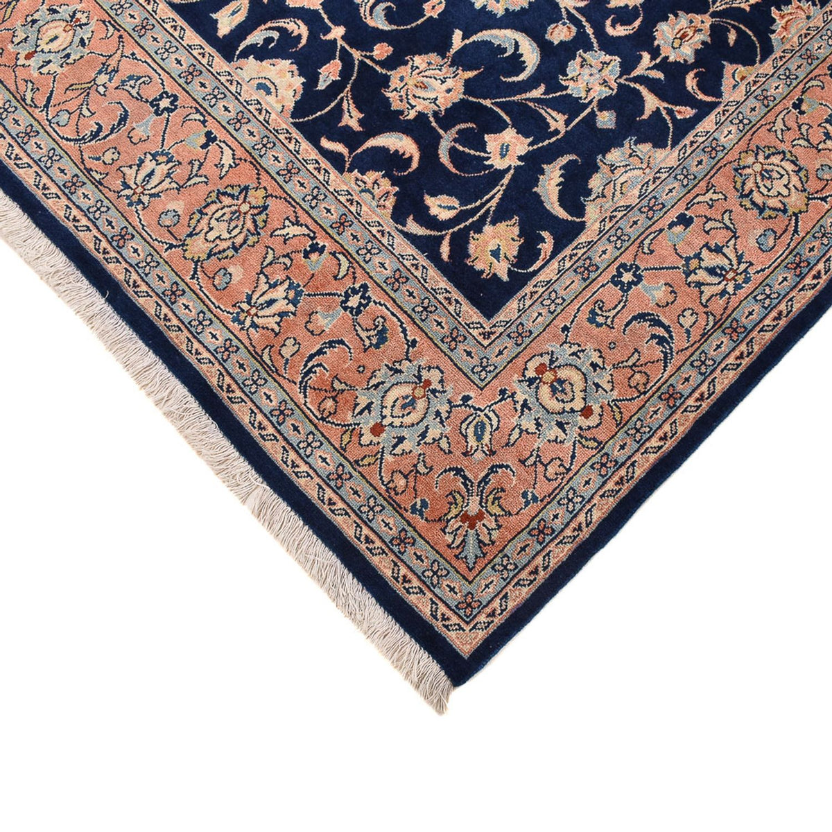 Tapis persan - Classique carré  - 199 x 183 cm - bleu foncé