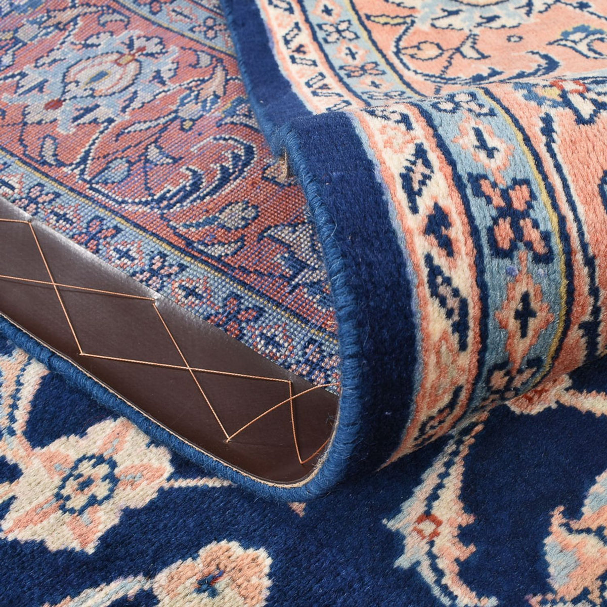 Tapis persan - Classique carré  - 199 x 183 cm - bleu foncé