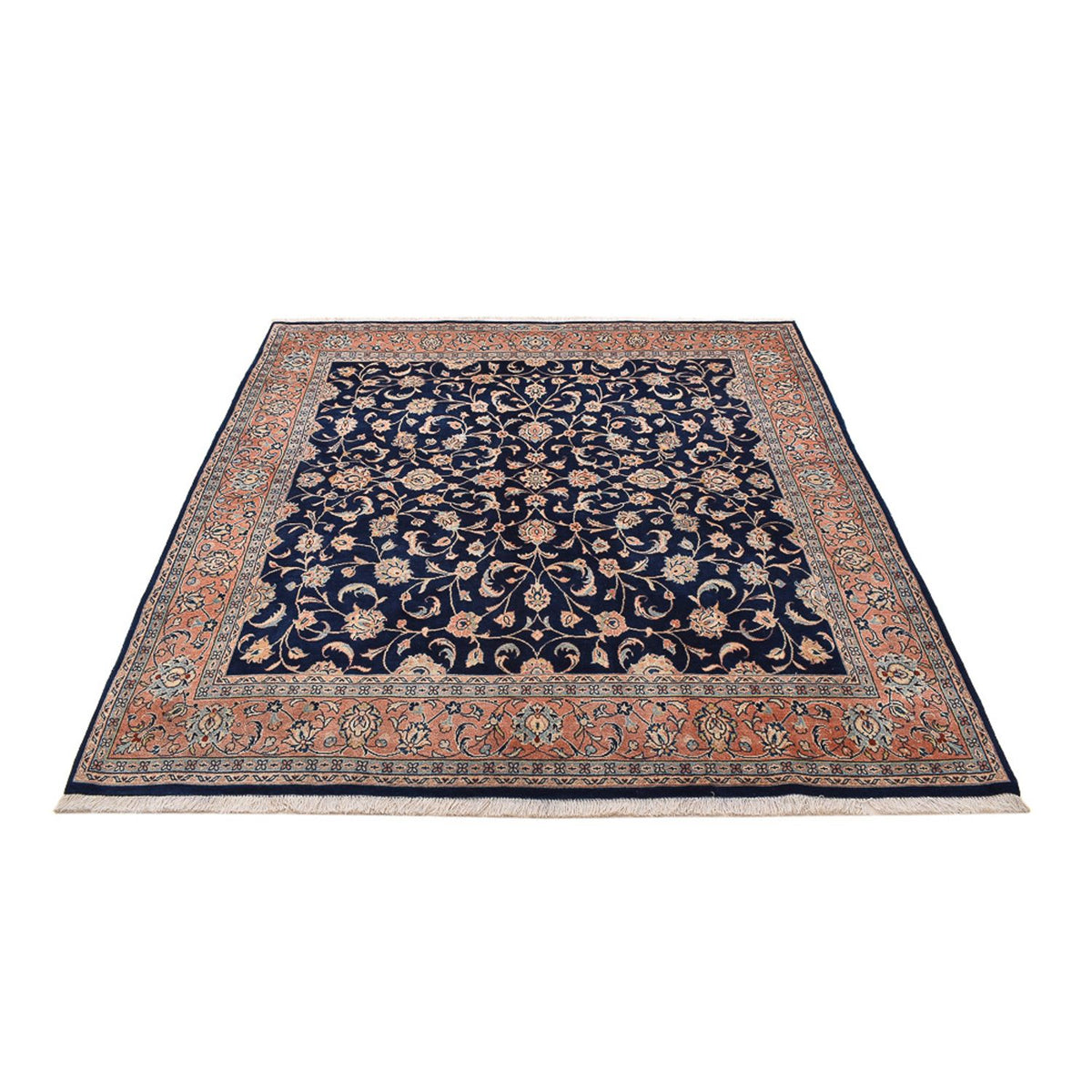 Tapis persan - Classique carré  - 199 x 183 cm - bleu foncé