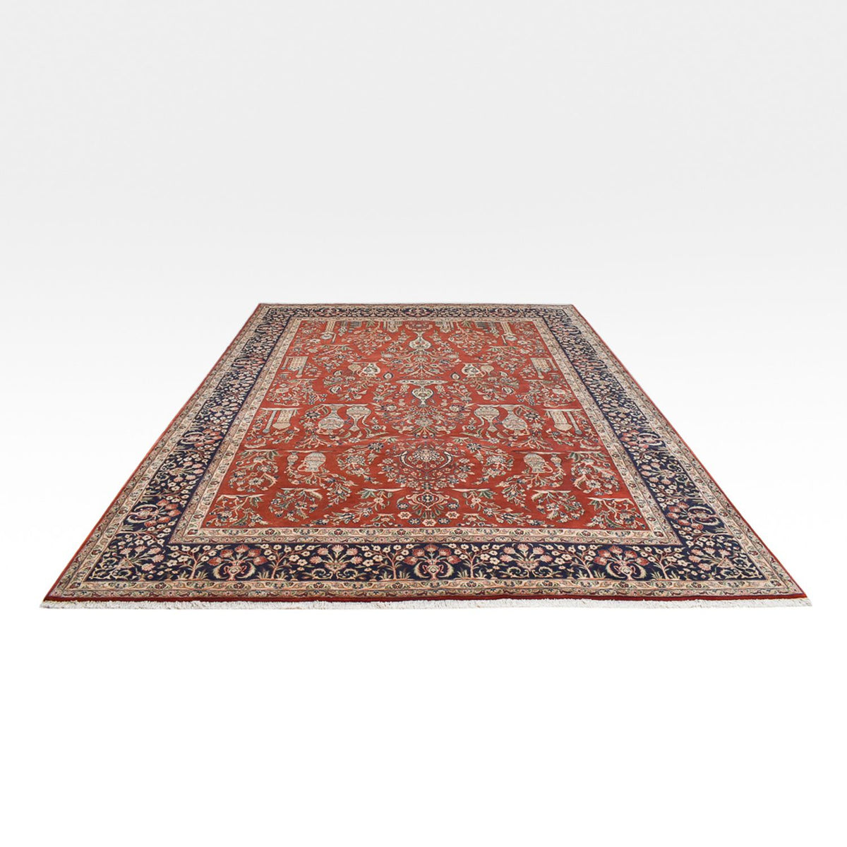 Tapis persan - Classique - Royal - 397 x 300 cm - rouge