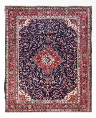 Tapis persan - Classique - 377 x 305 cm - bleu foncé