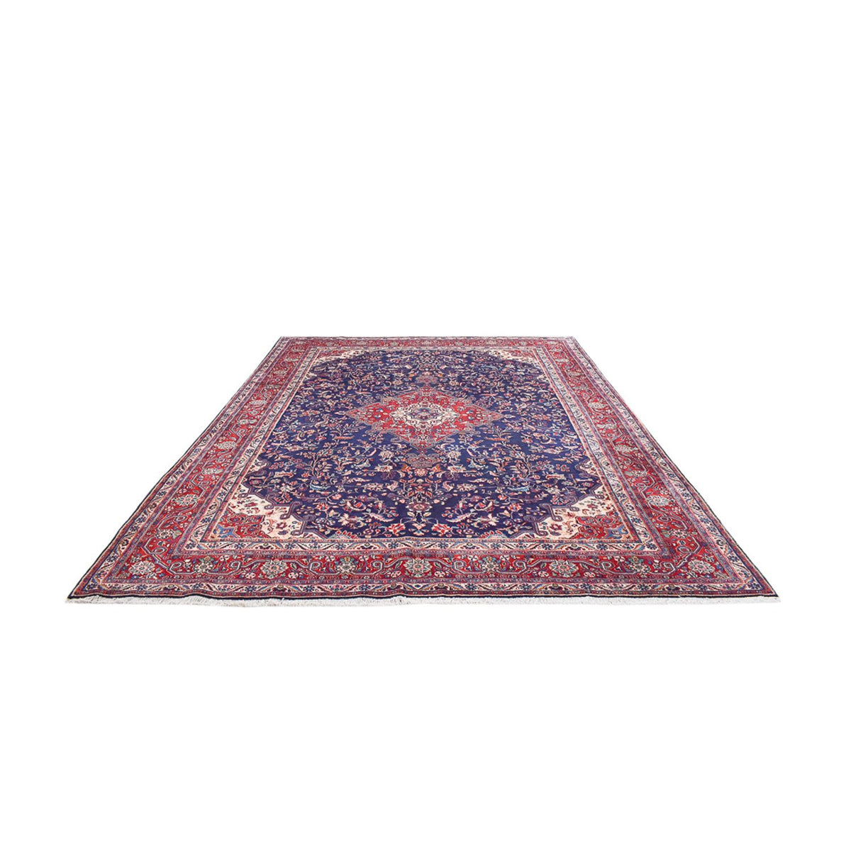 Tapis persan - Classique - 377 x 305 cm - bleu foncé