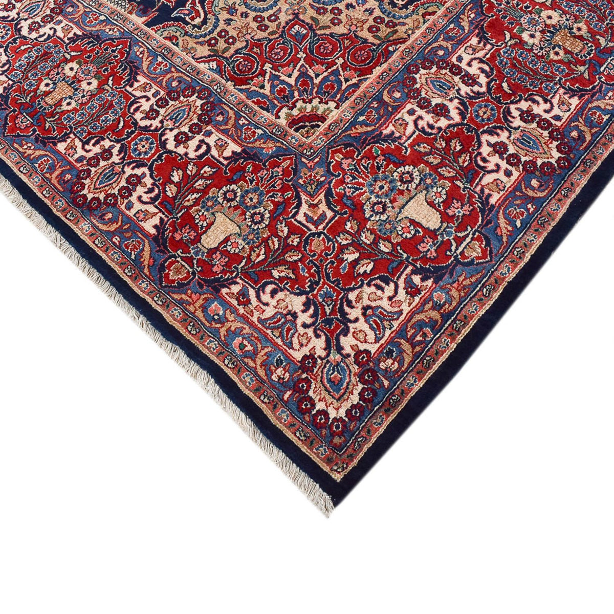 Tapis persan - Classique - 390 x 297 cm - bleu foncé