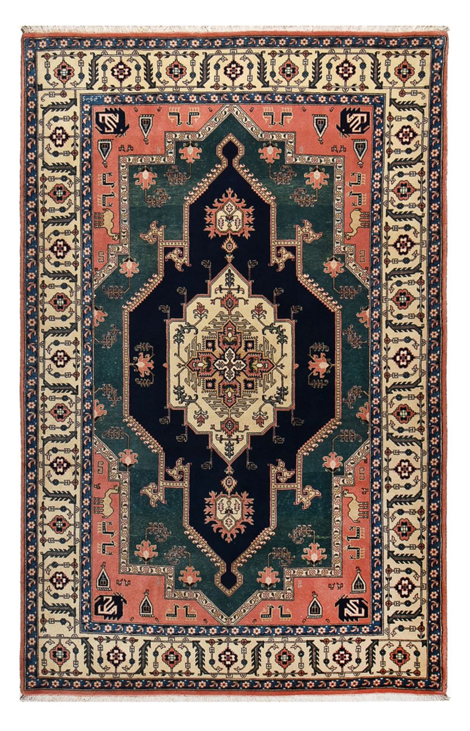 Tapis persan - Nomadic - 310 x 196 cm - rouge clair