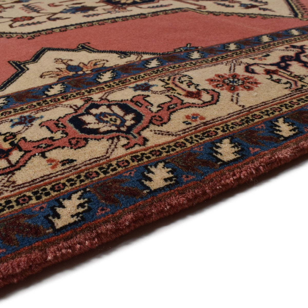 Tapis persan - Nomadic - 280 x 197 cm - rouge clair