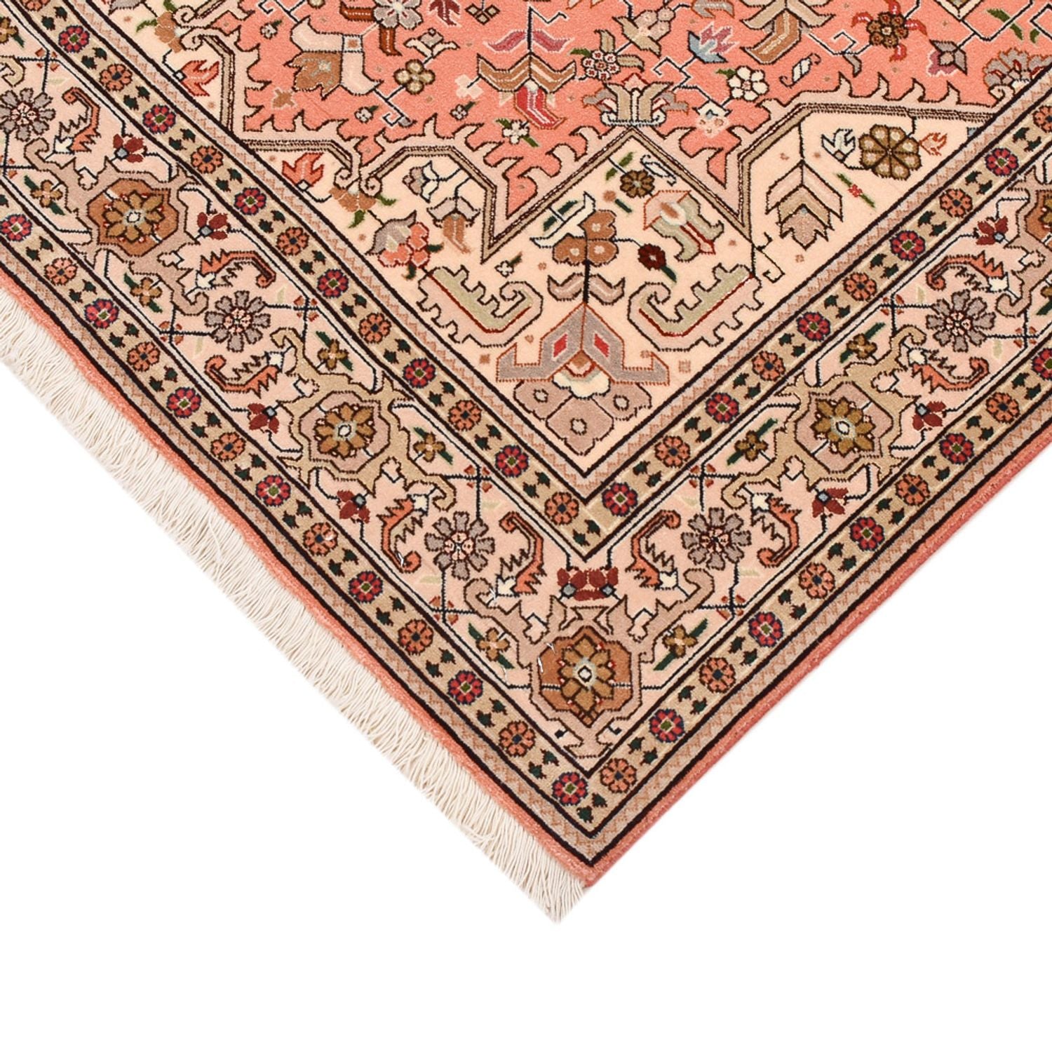 Tapis persan - Tabriz - Royal - 159 x 106 cm - rouge clair