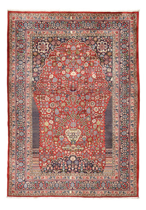 Tapis persan - Ghom - 300 x 205 cm - rouge clair