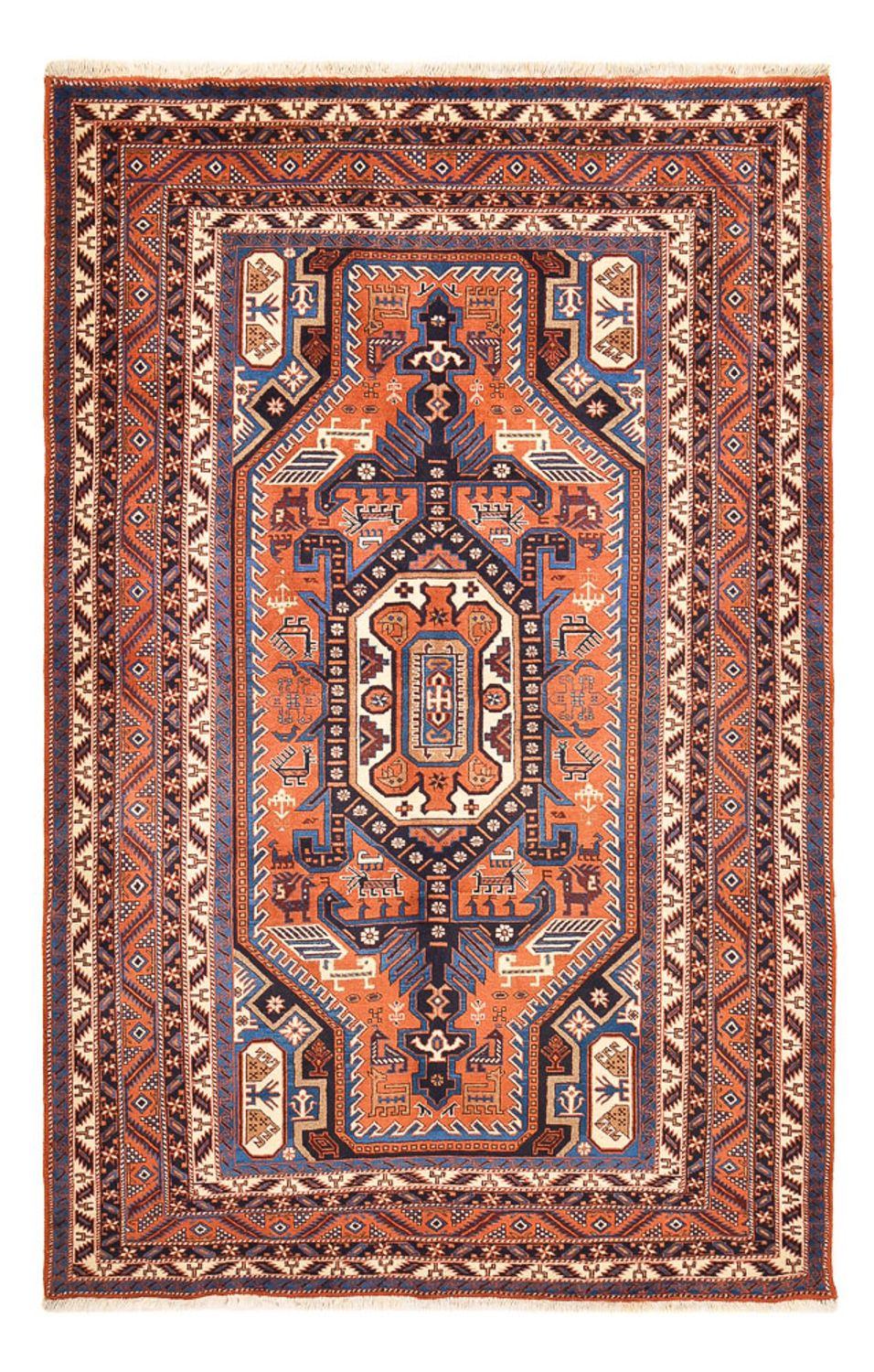 Tapis persan - Nomadic - 267 x 175 cm - rouille