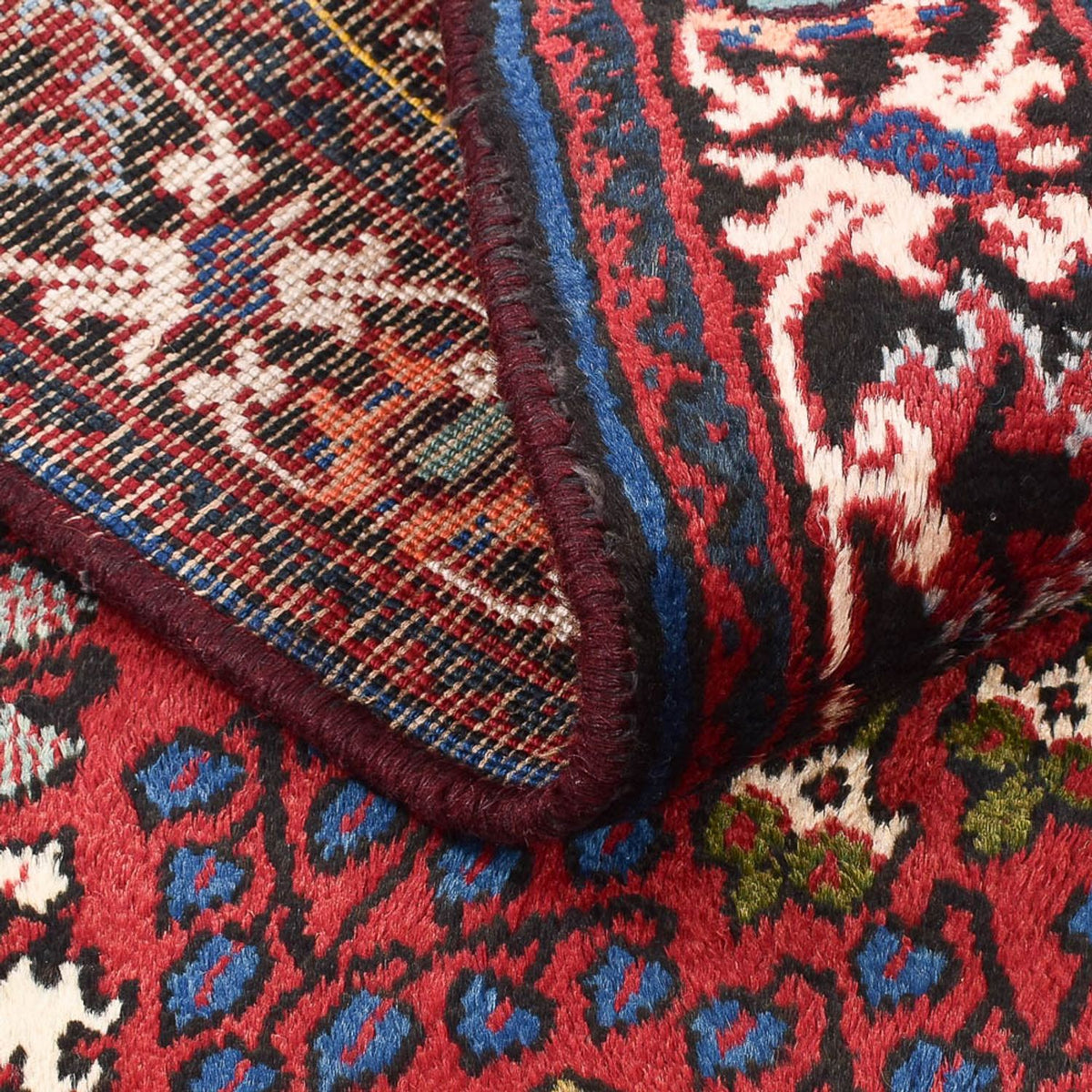 Tapis persan - Nomadic - 164 x 110 cm - rouge