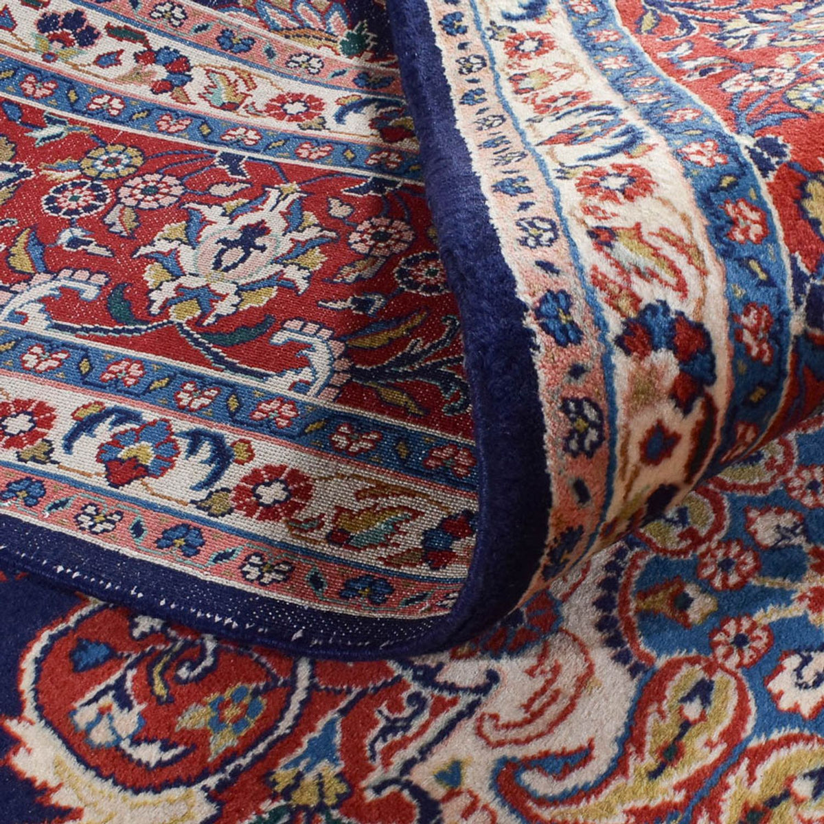 Tapis persan - Classique - 410 x 305 cm - bleu foncé