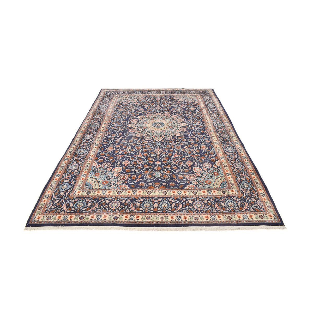 Tapis persan - Classique - 310 x 217 cm - bleu foncé
