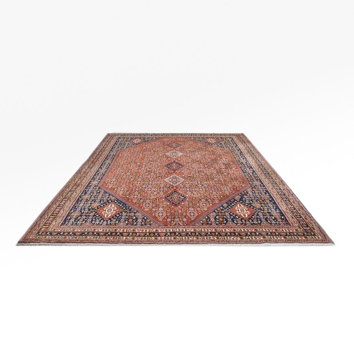 Tapis Gabbeh - Persan Kashkuli - 380 x 294 cm - rouille