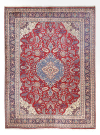 Tapis persan - Classique - 410 x 303 cm - rouge