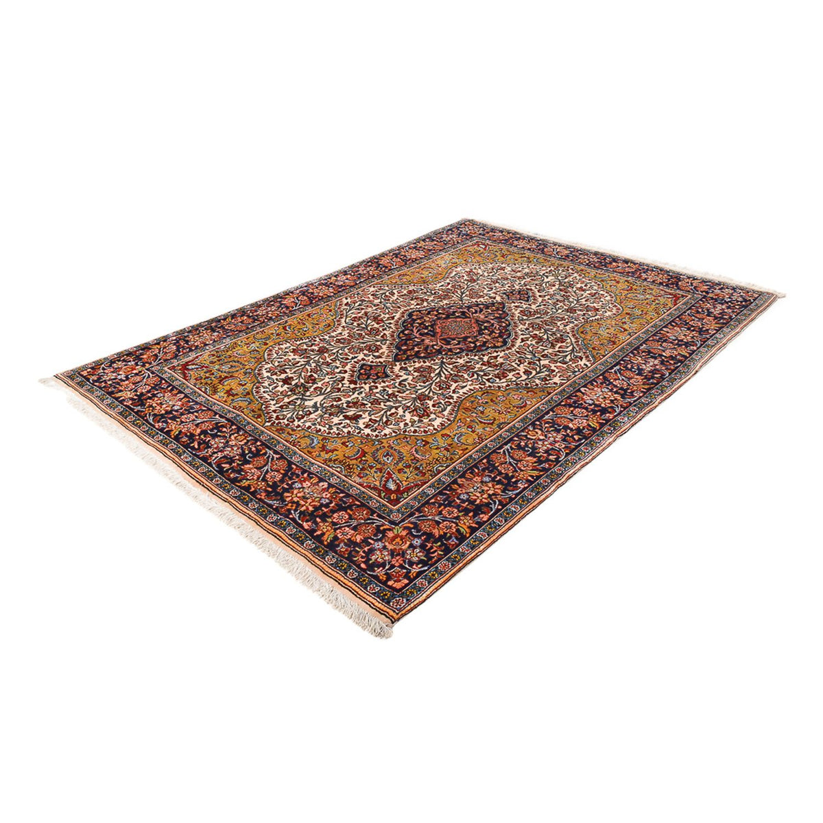 Tapis persan - Tabriz - Royal - 210 x 153 cm - caramel