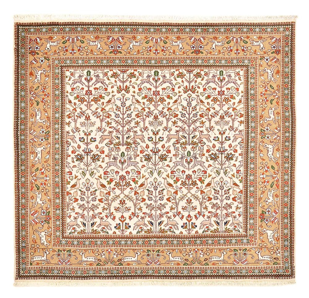 Tapis persan - Classique carré  - 200 x 200 cm - crème