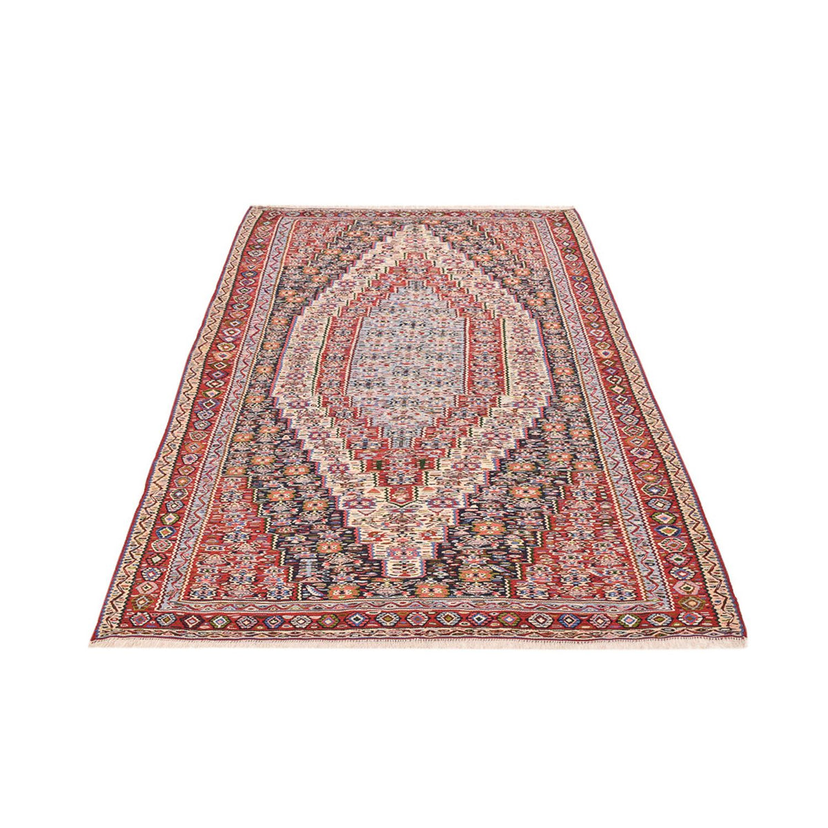 Tapis Kelim - Oriental - 237 x 144 cm - terracotta