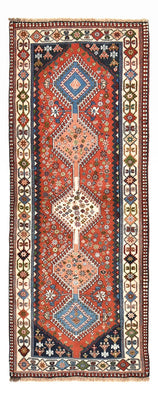Tapis de couloir Tapis persan - Nomadic - 220 x 92 cm - multicolore