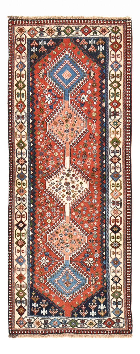 Tapis de couloir Tapis persan - Nomadic - 220 x 92 cm - multicolore