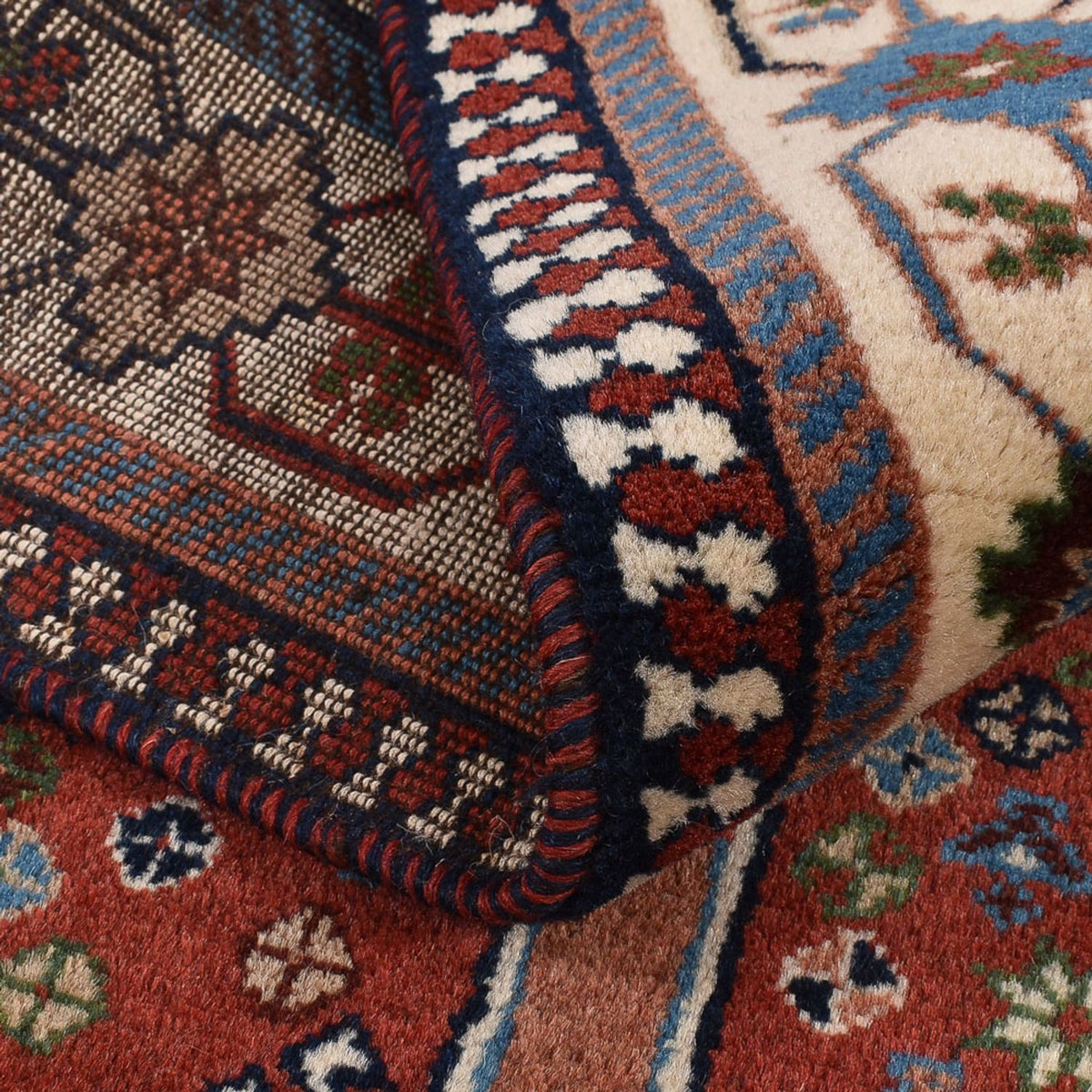 Tapis de couloir Tapis persan - Nomadic - 220 x 92 cm - multicolore