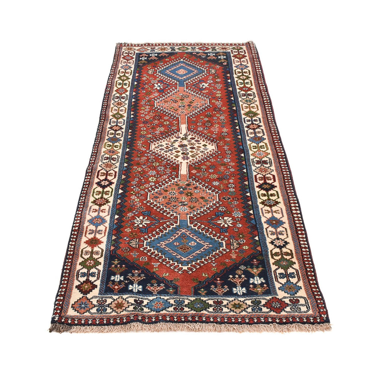 Tapis de couloir Tapis persan - Nomadic - 220 x 92 cm - multicolore