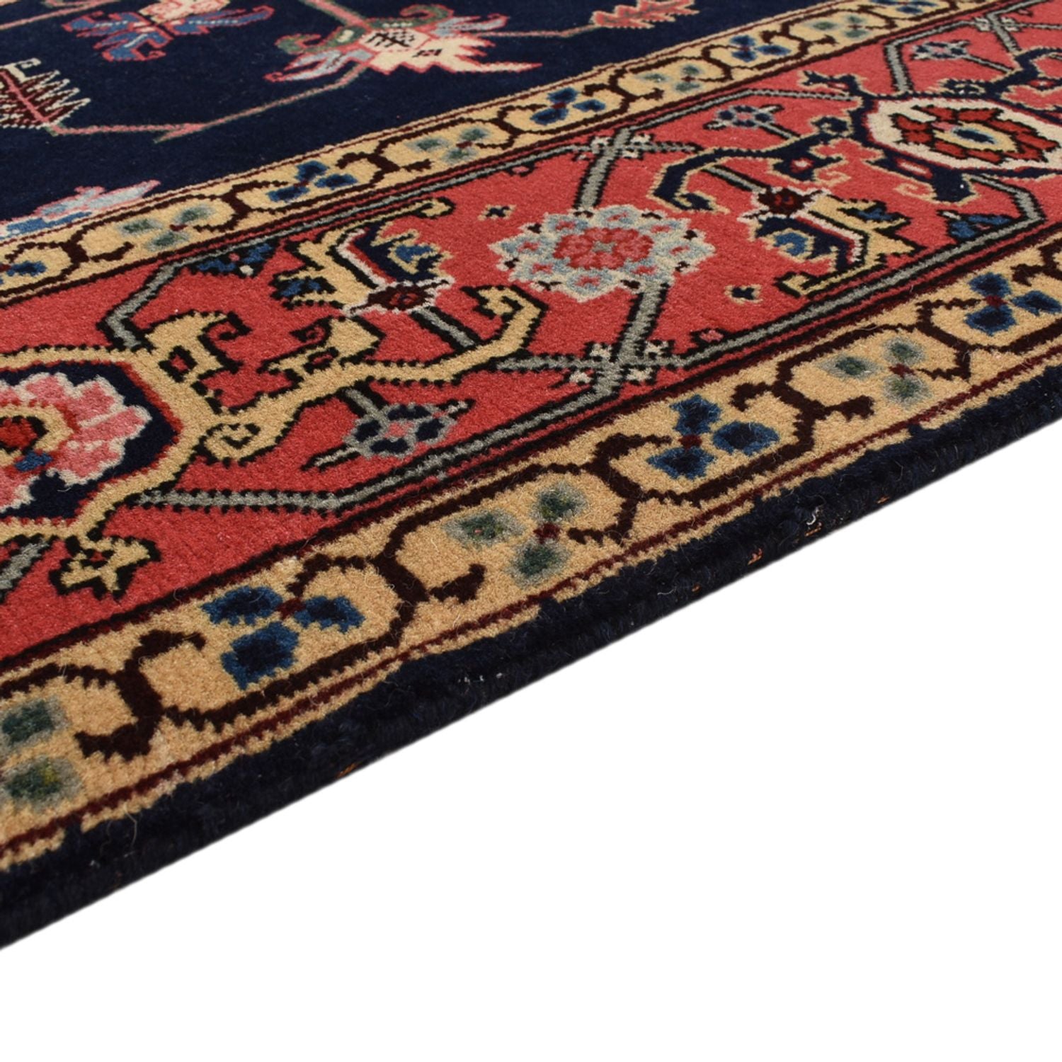 Tapis persan - Nomadic - 260 x 146 cm - bleu foncé
