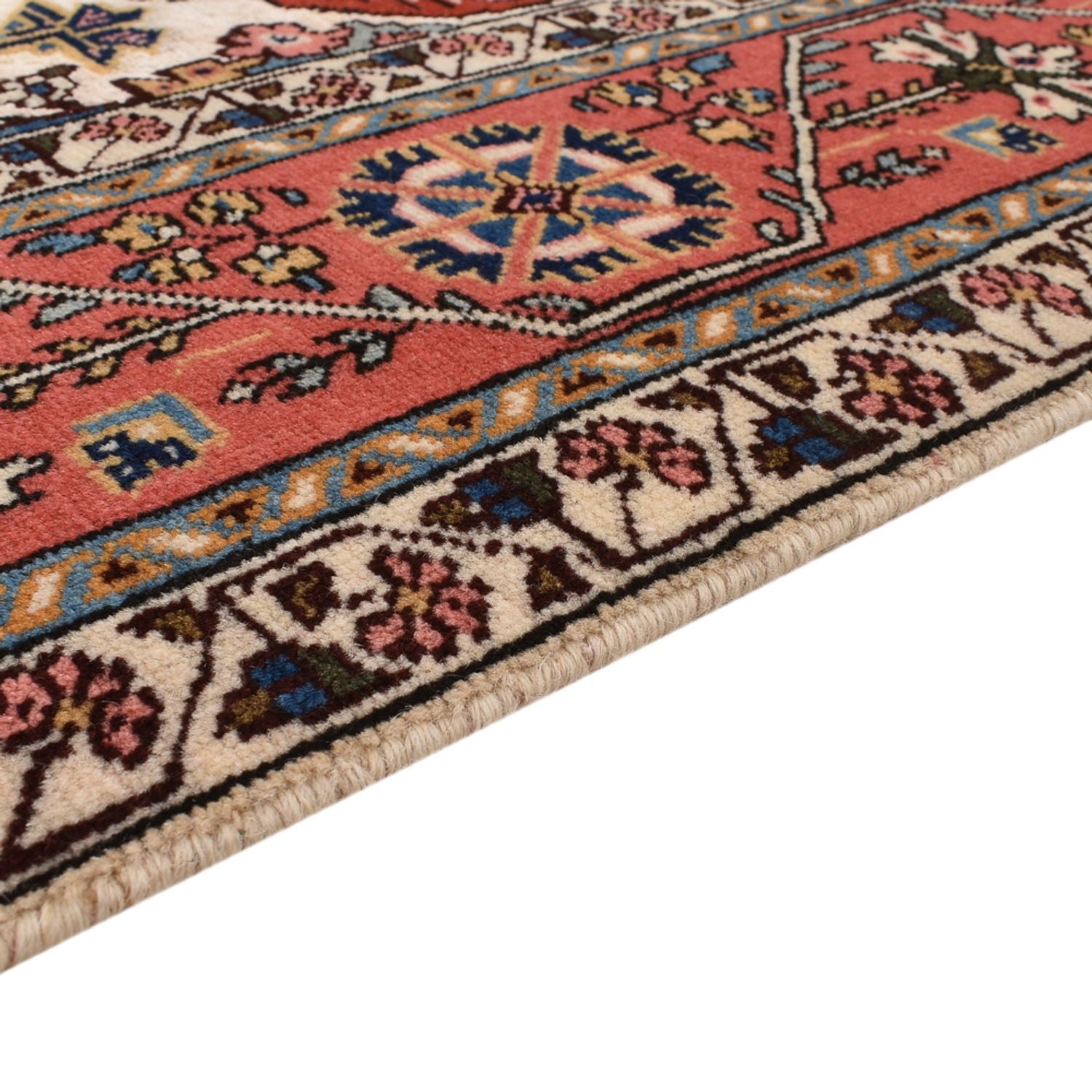 Tapis persan - Nomadic - 230 x 145 cm - rouge clair