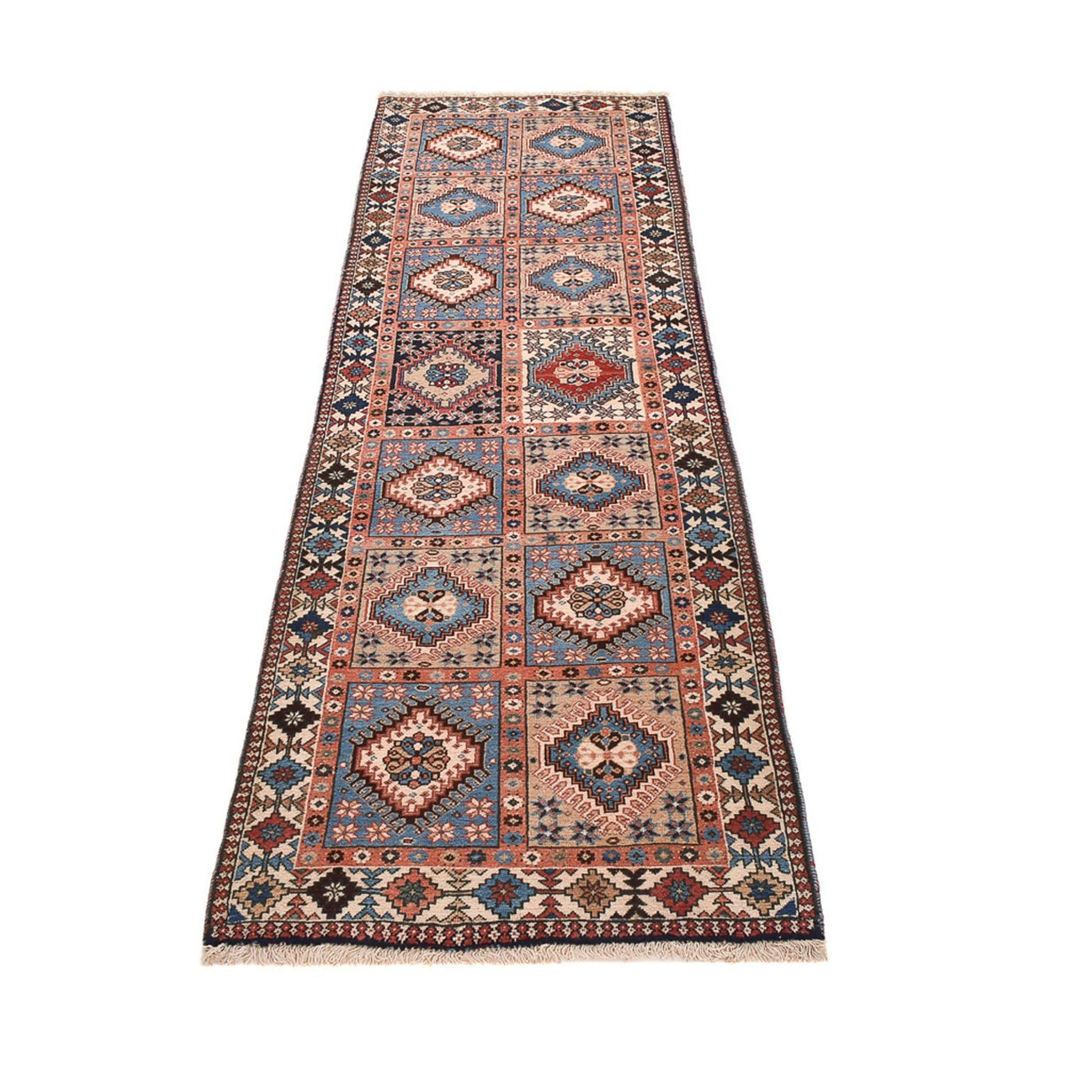 Tapis de couloir Tapis persan - Nomadic - 278 x 80 cm - marron clair