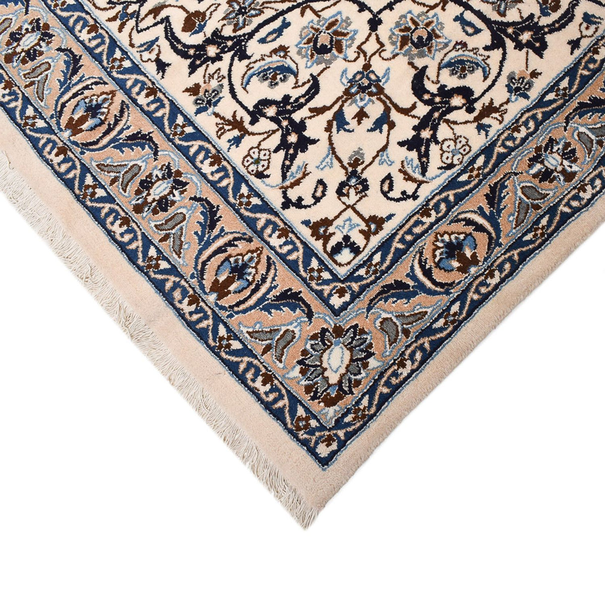 Tapis persan - Nain - Royal - 626 x 390 cm - gris